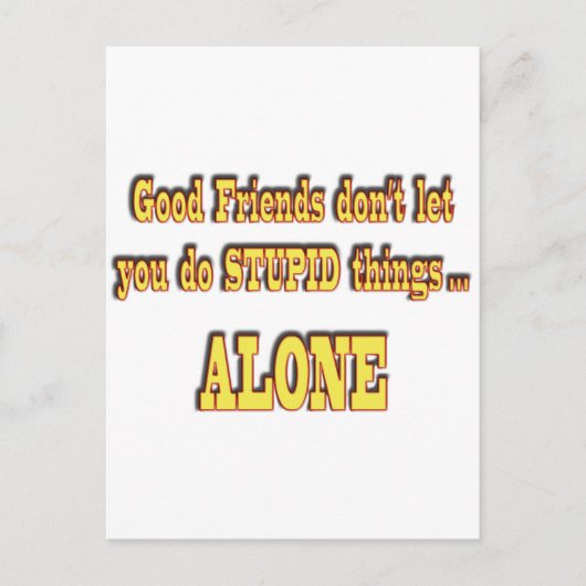 Goede vrienden briefkaart (Voorkant)