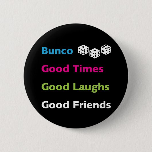 goede vrienden bunco #2 ronde button 5,7 cm (Voorkant)