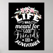 Goede vrienden en avontuur poster (Voorkant)