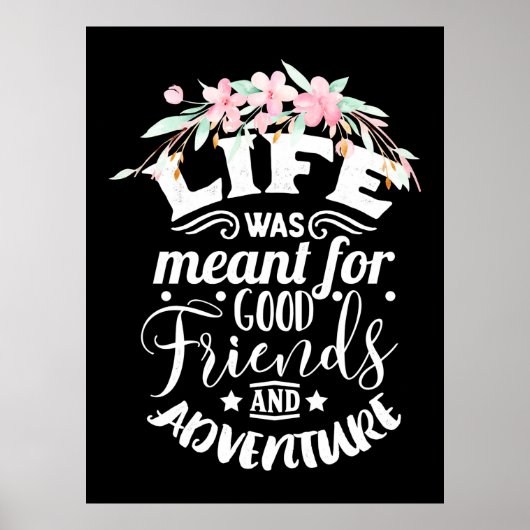 Goede vrienden en avontuur poster (Voorkant)