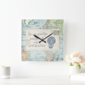 Goede vrienden en grote avonturen Citaat Vierkante Klok (Huis)