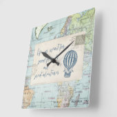 Goede vrienden en grote avonturen Citaat Vierkante Klok (Hoek)