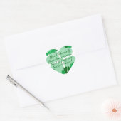 Goede vrienden en shamrocks hart sticker (Envelop)