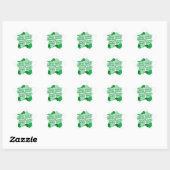 Goede vrienden en shamrocks ster sticker (Vel)