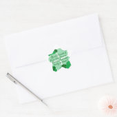 Goede vrienden en shamrocks ster sticker (Envelop)