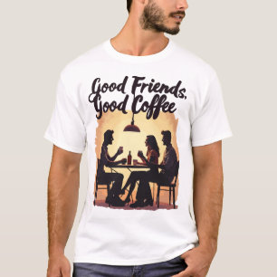 Goede vrienden, goede koffie t-shirt