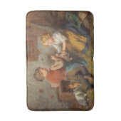 Goede vrienden (jonge jongens die met huiskonijn s badmat (Voorkant Verticaal)