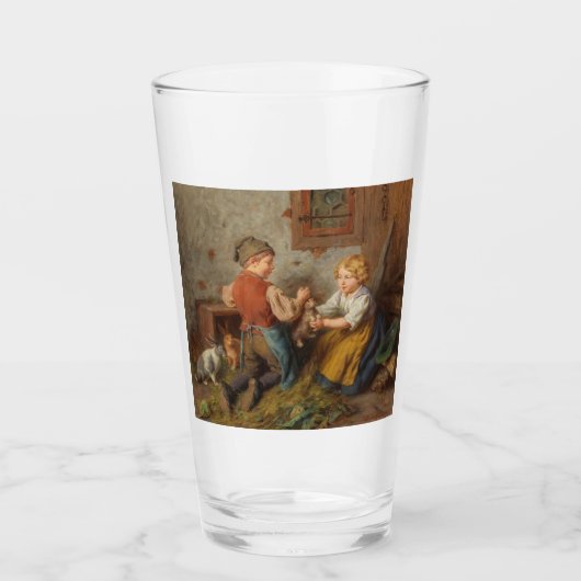Goede vrienden (jonge jongens die met huiskonijn s glas (Voorkant)