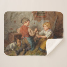 Goede vrienden (jonge jongens die met huiskonijn s