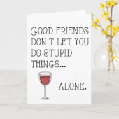 Goede vrienden… kaart (Gele Bloem)