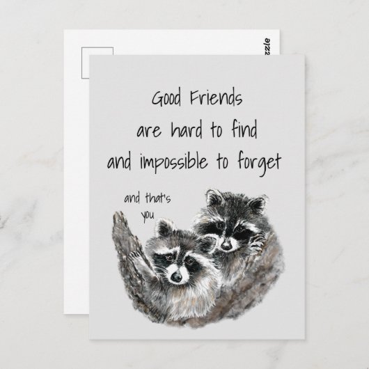 Goede Vrienden moeilijk te vinden onmogelijke verg Briefkaart (Voorkant / Achterkant)