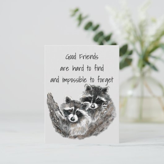 Goede Vrienden moeilijk te vinden onmogelijke verg Briefkaart (Staand voorkant)