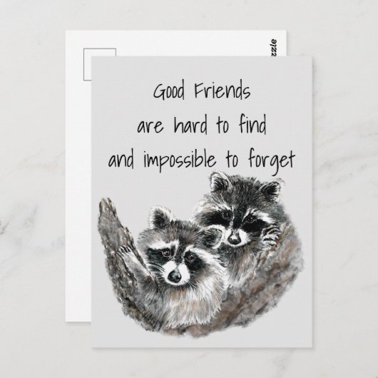 Goede Vrienden moeilijk te vinden onmogelijke verg Briefkaart (Voorkant / Achterkant)