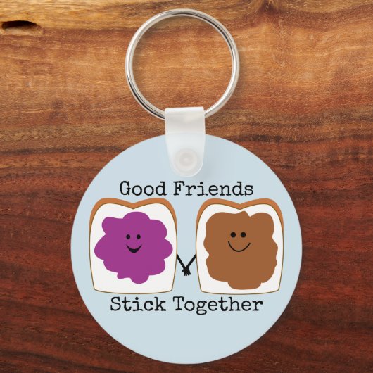 Goede vrienden PB&J Cute Keepomwille Sleutelhanger (Voorkant)
