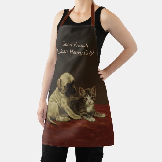 Goede vrienden (Puppy en Kitten) - John Henry Dolp Schort (Insitu)