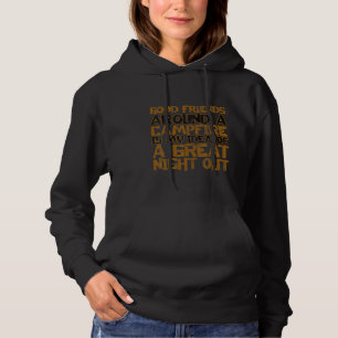 Goede vrienden rond een kampvuur hoodie