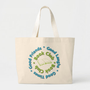 goede vrienden van de boekenclub grote tote bag