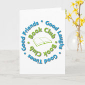 goede vrienden van de boekenclub kaart (Gele Bloem)