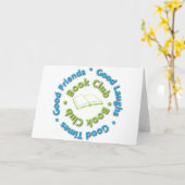 goede vrienden van de boekenclub kaart (Gele Bloem)