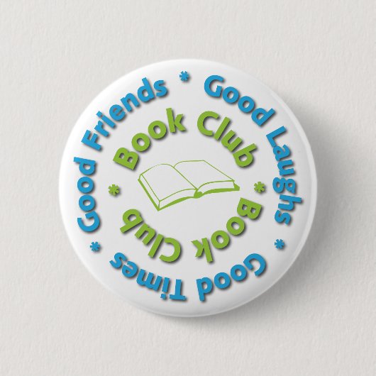 goede vrienden van de boekenclub ronde button 5,7 cm (Voorkant)