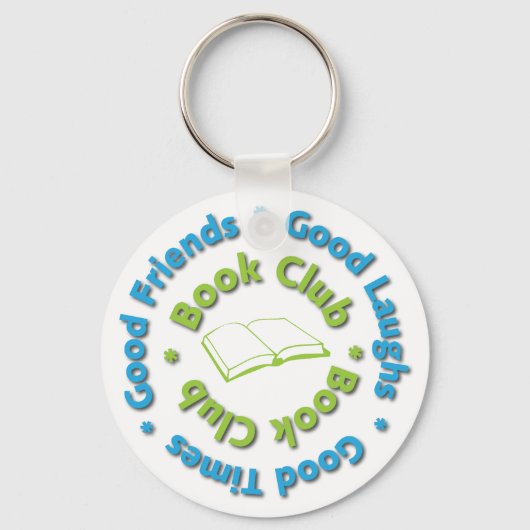 goede vrienden van de boekenclub sleutelhanger (Voorkant)