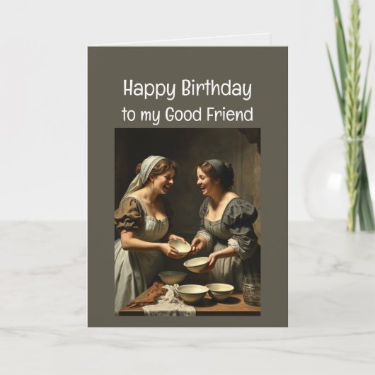 Goede vrienden Verjaardag Lachen Kaart (Voorkant)