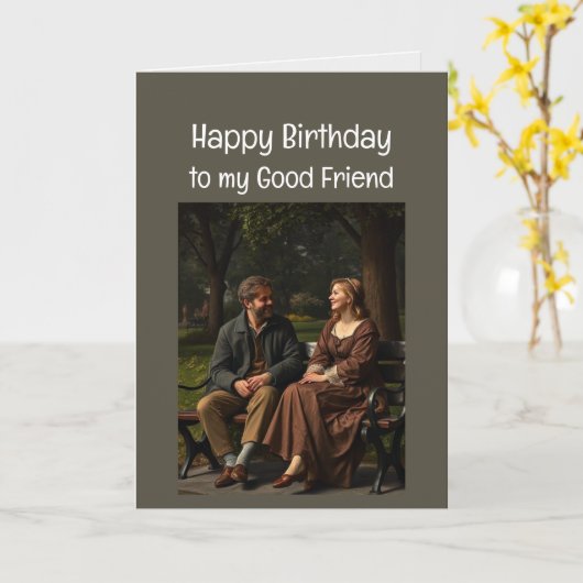 Goede Vrienden Verjaardag Liefde Kaart (Gele Bloem)