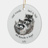 Goede vrienden vinden onmogelijke vergeten Dated Keramisch Ornament (Links)