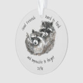 Goede vrienden vinden onmogelijke vergeten Dated Ornament (voorkant)