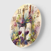 Goede vrienden wijn samen grote klok (Hoek)