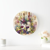 Goede vrienden wijn samen grote klok (Huis)