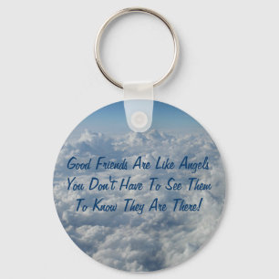 Goede vrienden zijn als Angels Sleutelhanger