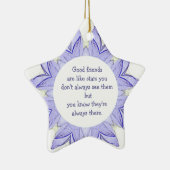 Goede vrienden zijn als Stars Design Quote Keramisch Ornament (Rechts)