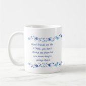 Goede vrienden zijn als Stars Fun Quote Koffiemok (Links)