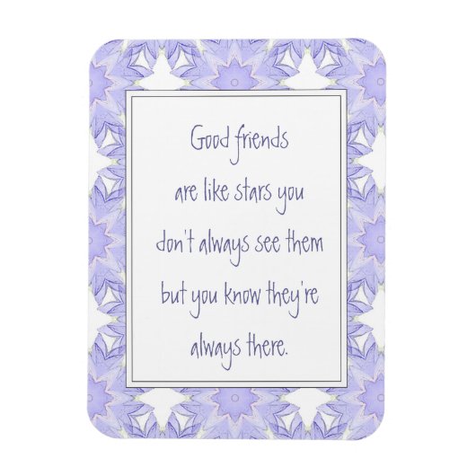 Goede Vrienden zijn als Stars Fun Quote Magneet (Verticaal)