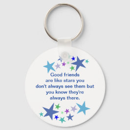 Goede vrienden zijn als Stars Fun Quote Sleutelhanger