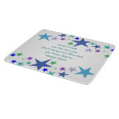 Goede vrienden zijn als Stars Inspirerend Quote Snijplank (Hoek)