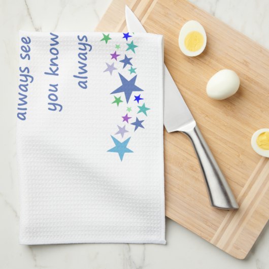 Goede vrienden zijn als Stars Inspirerend Quote Theedoek (Quarter Fold)