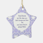 Goede vrienden zijn als Stars Quote Keramisch Ornament (Rechts)