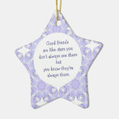 Goede vrienden zijn als Stars Quote Keramisch Ornament (Links)
