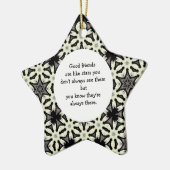 Goede vrienden zijn als Stars Quote Keramisch Ornament (Links)