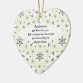 Goede vrienden zijn als Stars Quote Keramisch Ornament (Links)