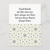 Goede vrienden zijn als sterren Aangepaste prijsop Briefkaart (Voorkant)