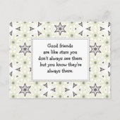Goede vrienden zijn als sterren Aangepaste prijsop Briefkaart (Voorkant)