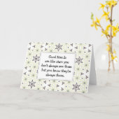 Goede vrienden zijn als sterren Aangepaste prijsop Kaart (Gele Bloem)