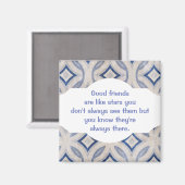 Goede vrienden zijn als sterren Aangepaste prijsop Magneet (Voorkant / Achterkant)