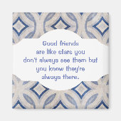 Goede vrienden zijn als sterren Aangepaste prijsop Magneet (Voorkant)