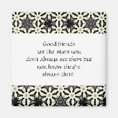 Goede vrienden zijn als sterren Aangepaste prijsop Magneet (Voorkant)