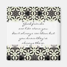 Goede vrienden zijn als sterren Aangepaste prijsop Magneet