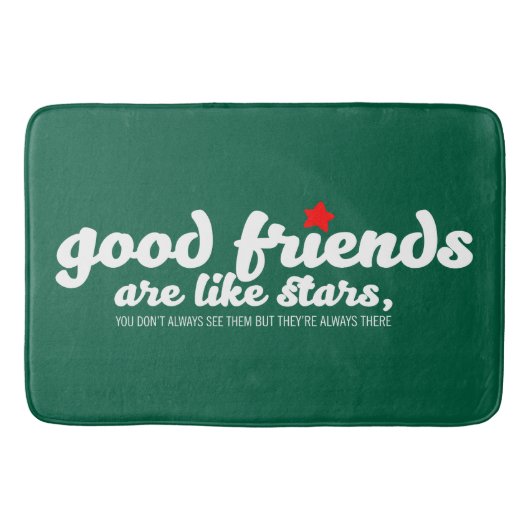 Goede vrienden zijn als sterren badmat (Voorkant)